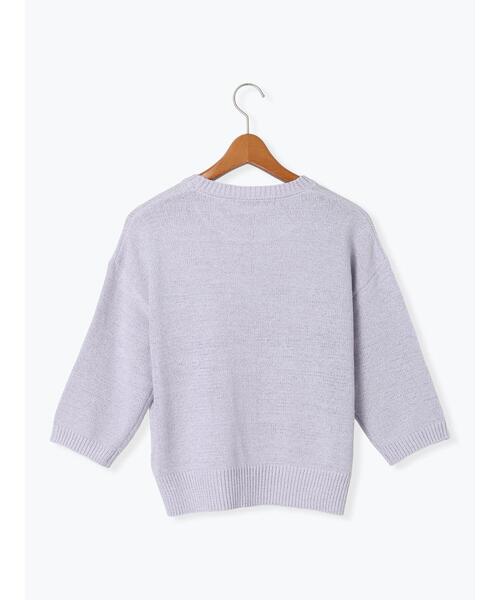 Lugnoncure(ルノンキュール)の「テープヤーンクルーネックニット(ニット/セーター・レディース・グレー/ブラック/パープル/ブラウン・F)」の21枚目の写真