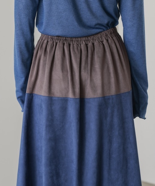 セール】バイカラーフェイクスウェードスカート（スカート）｜Bou