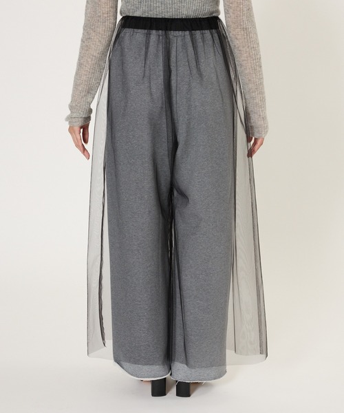 BABYLONE（バビロン）の「チュール付き裏毛パンツ（その他パンツ・レディース・ブラック/グレー・フリー）」の22枚目の写真