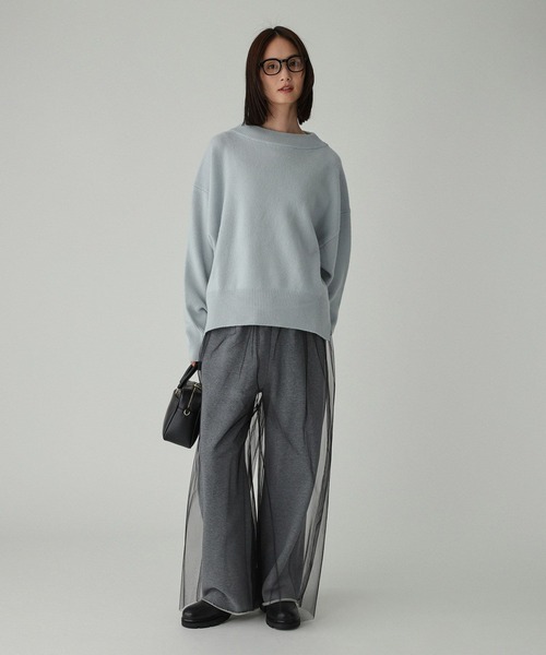 BABYLONE（バビロン）の「チュール付き裏毛パンツ（その他パンツ・レディース・ブラック/グレー・フリー）」の7枚目の写真