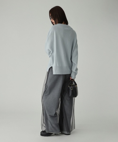 BABYLONE（バビロン）の「チュール付き裏毛パンツ（その他パンツ・レディース・ブラック/グレー・フリー）」の9枚目の写真