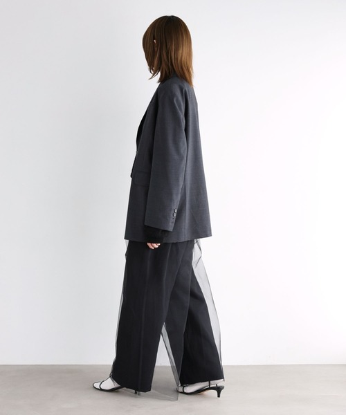 BABYLONE（バビロン）の「チュール付き裏毛パンツ（その他パンツ・レディース・ブラック/グレー・フリー）」の15枚目の写真