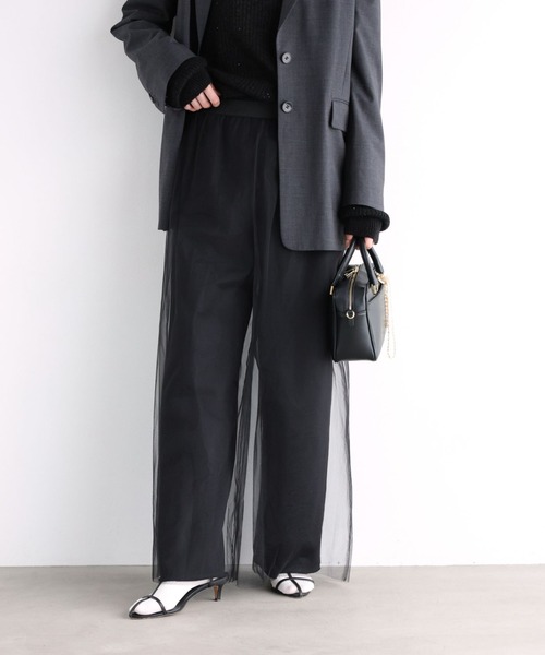 BABYLONE（バビロン）の「チュール付き裏毛パンツ（その他パンツ・レディース・ブラック/グレー・フリー）」の11枚目の写真