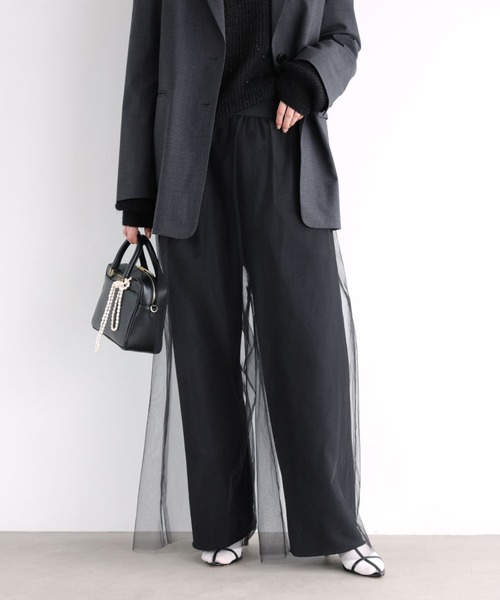 BABYLONE（バビロン）の「チュール付き裏毛パンツ（その他パンツ・レディース・ブラック/グレー・フリー）」の12枚目の写真