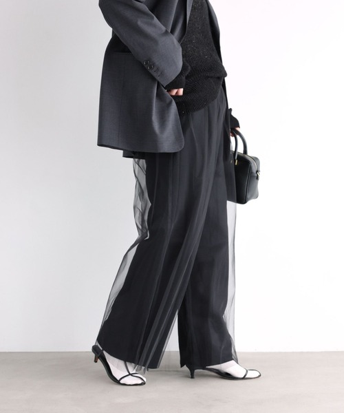 BABYLONE（バビロン）の「チュール付き裏毛パンツ（その他パンツ・レディース・ブラック/グレー・フリー）」の10枚目の写真