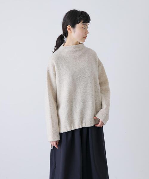 かぐれ(カグレ)の「Boa pullover(Tシャツ/カットソー・レディース・チャコールグレー/ベージュ・FREE)」の6枚目の写真