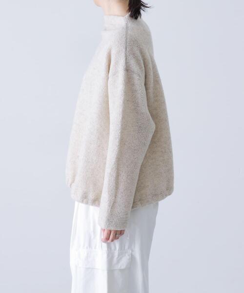 かぐれ(カグレ)の「Boa pullover(Tシャツ/カットソー・レディース・チャコールグレー/ベージュ・FREE)」の10枚目の写真