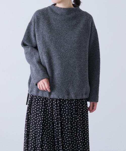 かぐれ(カグレ)の「Boa pullover(Tシャツ/カットソー・レディース・チャコールグレー/ベージュ・FREE)」の17枚目の写真