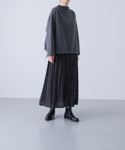 かぐれ(カグレ)の「Boa pullover(Tシャツ/カットソー・レディース・チャコールグレー/ベージュ・FREE)」の21枚目の写真