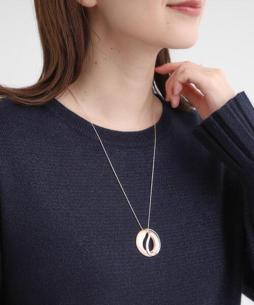 SHOO・LA・RUE(シューラルー)の「つやなしエポサークルネックレス(ネックレス・レディース・ゴールド/ピンクゴールド/シルバー・00)」の4枚目の写真