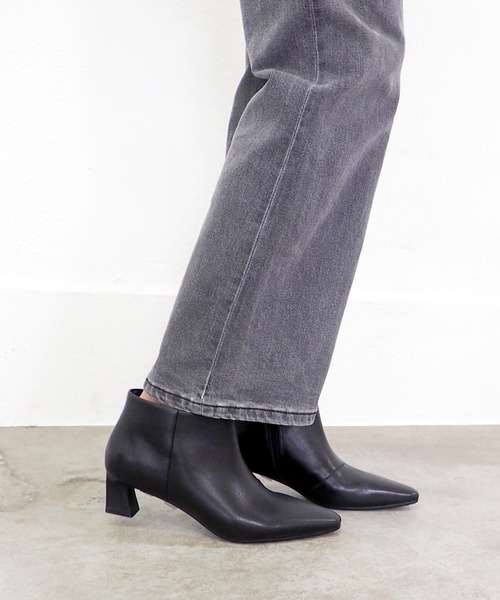 cava cava（サヴァサヴァ）の「防滑│ポインテッドブーティ　1320705（ブーツ・レディース・ブラック/ライトブラウン・22.5cm/23cm/23.5cm/24cm/24.5cm）」の7枚目の写真