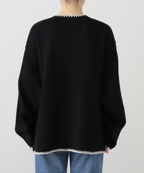 ブランケットステッチニットジャケット（その他アウター）｜SLOBE IENA