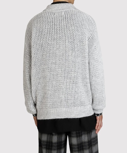 BALLAST ARK（バラストアーク）の「BALLAST ARK / バラストアーク：Sequined Glow Skipper Knit：BA12-KN01[AST]（ニット/セーター・メンズ・グレー/ブラック/ブラウン・M/L）」の20枚目の写真