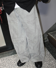 TANAKA / タナカ WORK JEAN TROUSERS-FOGGY GREEN
