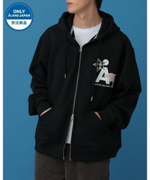 WaiKei | 【UNISEX】Wai Kei×ALAND／ＡワッペンZIPフーディ―(ウラケ)(パーカー)