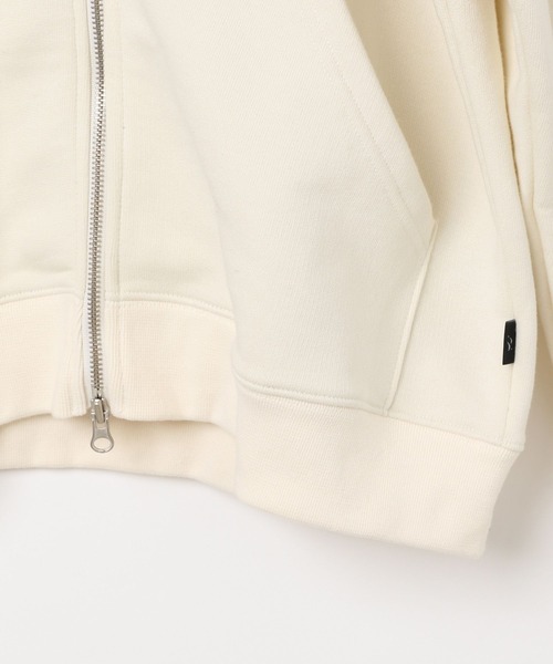 WaiKei（ワイケイ）の「【UNISEX】Wai Kei×ALAND／ＡワッペンZIPフーディ―(ウラケ)（パーカー・レディース・ブラウン/アイボリー/ブラック・SMALL/LARGE/MEDIUM）」の6枚目の写真