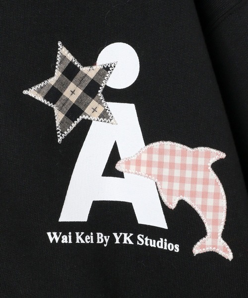 WaiKei（ワイケイ）の「【UNISEX】Wai Kei×ALAND／ＡワッペンZIPフーディ―(ウラケ)（パーカー・レディース・ブラウン/アイボリー/ブラック・SMALL/LARGE/MEDIUM）」の12枚目の写真