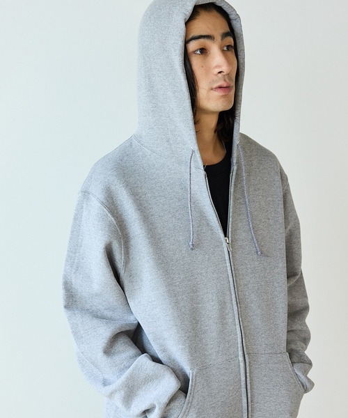 Russell Athletic（ラッセルアスレティック）の「Russell Athletic/ラッセルアスレティック Dri-Power サイドパネル ドライパワージップパーカー（パーカー・メンズ・ブラック/ネイビー/グレー・L/XL/M）」の8枚目の写真