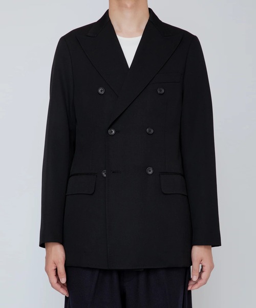 RAINMAKER/レインメーカー】MELANGE TWILL DOUBLE BREASTED JACKET