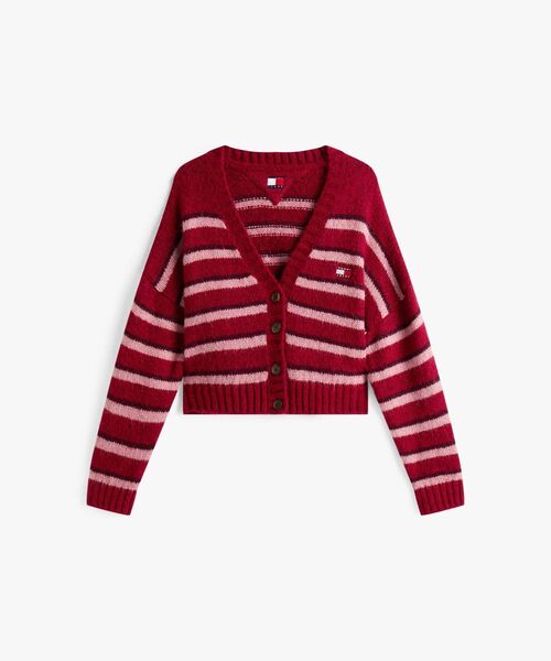 tommy jeans（トミー ジーンズ）の「バッジボーダーフラッフィカーディガン（ニット/セーター・レディース・マルチ・X-SMALL/SMALL/MEDIUM）」の5枚目の写真