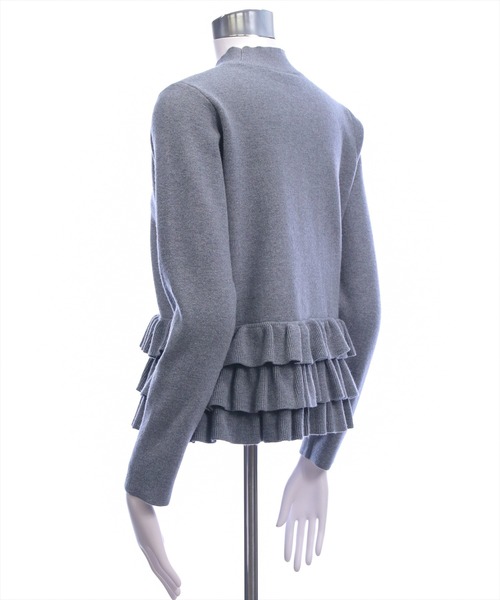 CLEAR BASIC（クリアベーシック）の「裾フリルニットトップス[オフィスカジュアル 着回し抜群 大人 フェミニン]≪AW新作≫（ニット/セーター・レディース・グレー/アイボリー/ブラック・F）」の13枚目の写真