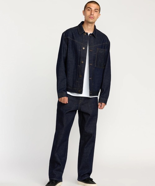 VOLCOM（ボルコム）の「VOLCOM POVJ DENIM JACKET/ボルコムデニムジャケット（デニムジャケット・メンズ・インディゴブルー・SMALL/MEDIUM/LARGE/X-LARGE）」の6枚目の写真