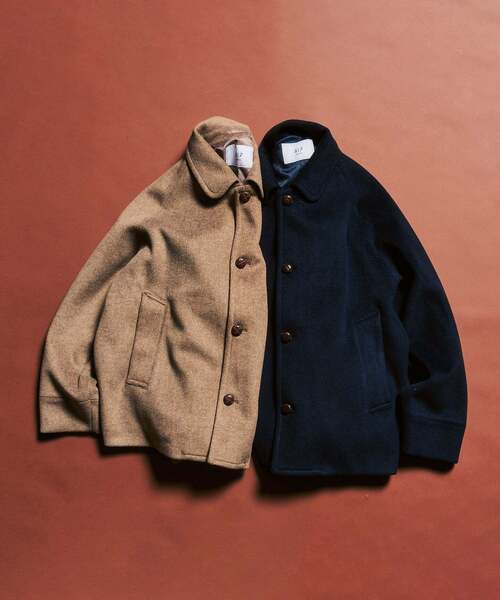 417 EDIFICE（フォーワンセブンエディフィス）の「ラウンドカラーブルゾン（その他アウター・メンズ・キャメル/ネイビー/チャコールグレー・LARGE/SMALL/MEDIUM）」の17枚目の写真