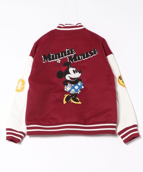 Disney 】 ミッキーマウスバーシティジャケット 25W10（スタジャン