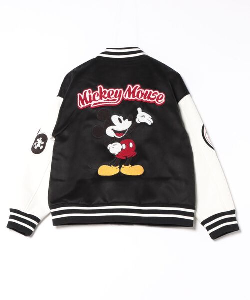 Disney 】 ミッキーマウスバーシティジャケット 25W10（スタジャン