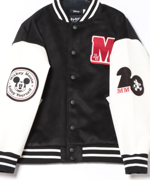 Disney 】 ミッキーマウスバーシティジャケット 25W10（スタジャン