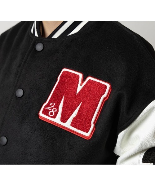 Disney 】 ミッキーマウスバーシティジャケット 25W10（スタジャン