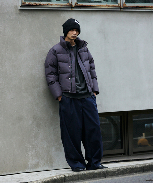 JOURNAL STANDARD（ジャーナルスタンダード）の「TR モダン ツイル ワイド スラックス / ストライプ / 無地（スラックス・メンズ・グレー/ネイビー/ブラック・SMALL/MEDIUM/LARGE）」の7枚目の写真