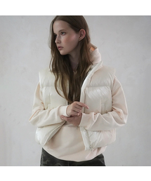 Siberia Duck Stella Crop Vest IVORY
