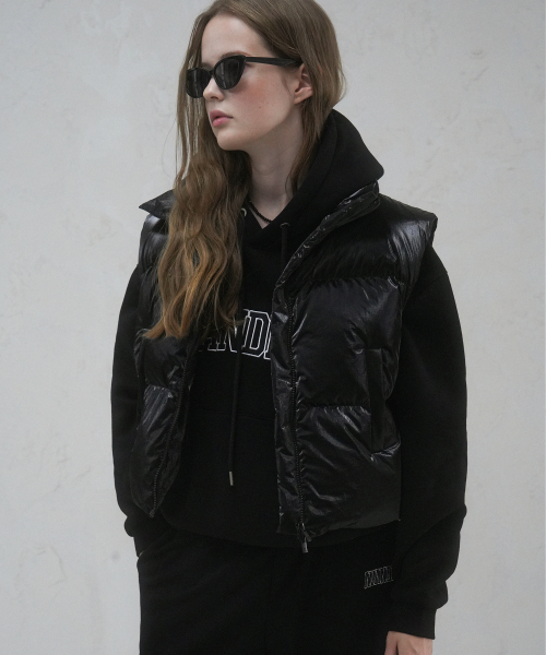 AVANDRESS(アバンドレス )の「Siberia Duck Stella Crop Vest IVORY(ダウンベスト・レディース・アイボリー・FREE)」の4枚目の写真