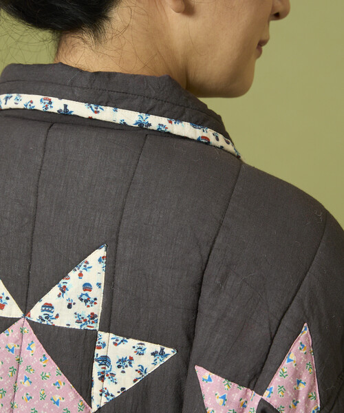 セール】Freada/フリーダ インド 星柄 キルティング 中綿ジャケット