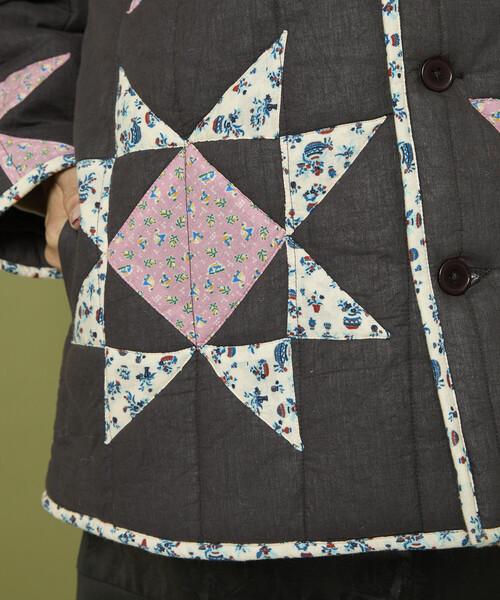 Freada/フリーダ インド 星柄 キルティング 中綿ジャケット（その他