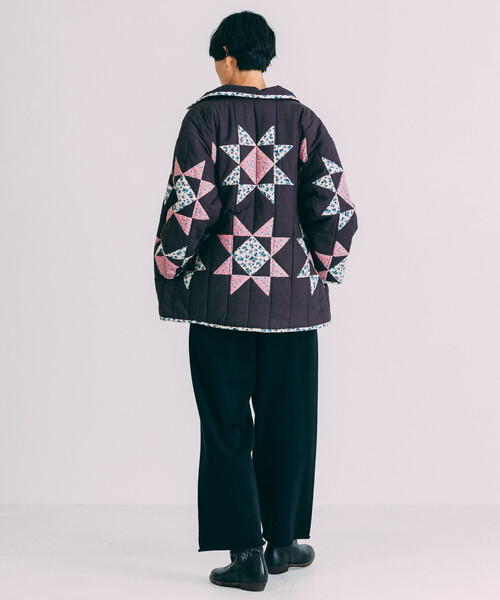 セール】Freada/フリーダ インド 星柄 キルティング 中綿ジャケット