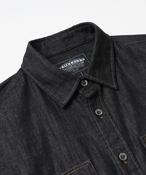 FRIZMWORKS(フリズムワークス)の「DENIM CARPENTER POCKET WORK SHIRT _ BLACK(シャツ/ブラウス・メンズ・その他・SMALL/MEDIUM/LARGE/X-LARGE)」の4枚目の写真