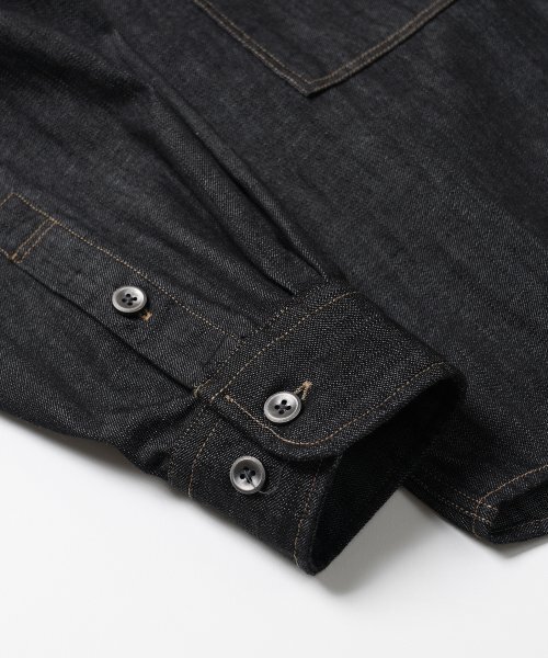 FRIZMWORKS(フリズムワークス)の「DENIM CARPENTER POCKET WORK SHIRT _ BLACK(シャツ/ブラウス・メンズ・その他・SMALL/MEDIUM/LARGE/X-LARGE)」の7枚目の写真