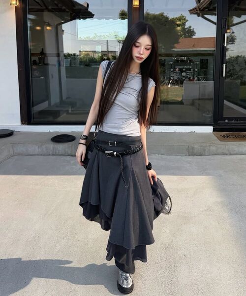 Miseki SEOUL(ミセキソウル)の「Shifted snap pants CHARCOAL(その他パンツ・レディース・その他・1/2)」の8枚目の写真