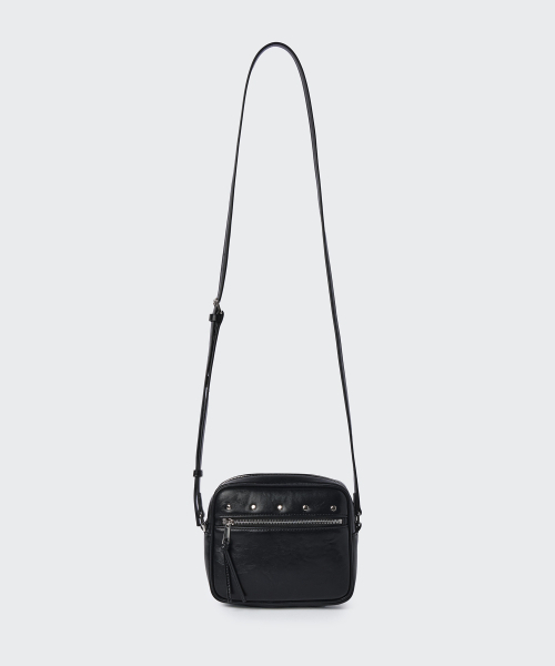 MUSINSA STANDARD WOMAN（ムシンサスタンダードウーマン）の「ウィメンズスタッズミニクロスバッグ[ブラック]（メッセンジャーバッグ・レディース・その他・FREE）」の3枚目の写真