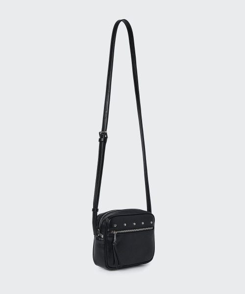 MUSINSA STANDARD WOMAN（ムシンサスタンダードウーマン）の「ウィメンズスタッズミニクロスバッグ[ブラック]（メッセンジャーバッグ・レディース・その他・FREE）」の4枚目の写真