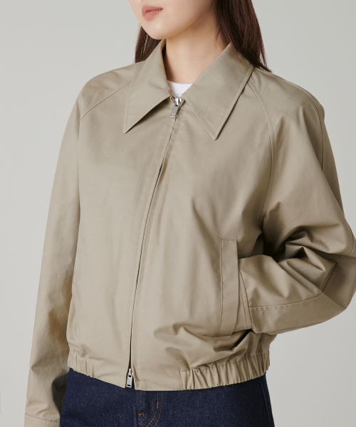 MUSINSA STANDARD WOMAN（ムシンサスタンダードウーマン）の「ウィメンズコットンブルゾンジャケット[ベージュ]（ブルゾン・レディース・その他・SMALL/MEDIUM/LARGE）」の10枚目の写真