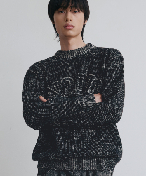 NODU（ノードユー）の「ロゴリングラウンドニット[ブラック]（ニット/セーター・メンズ・その他・MEDIUM/LARGE）」の2枚目の写真