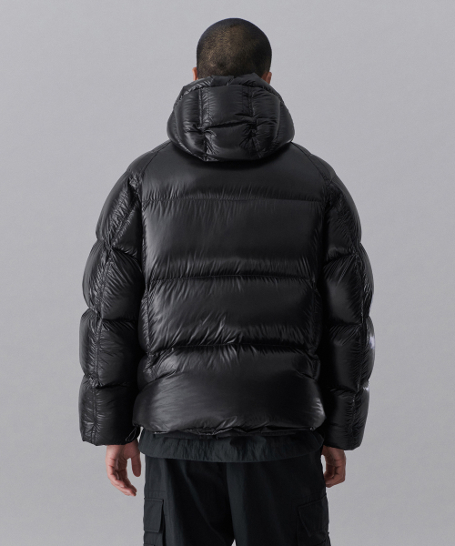 シティレジャーシアーリップストップフーデッドダウンショート