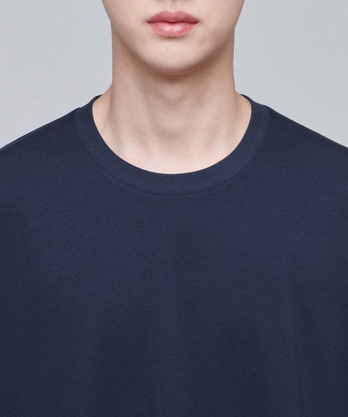 MUSINSA STANDARD（ムシンサスタンダード）の「フォンテドルマンスリーブオーバーサイズ半袖Tシャツ[ネイビー]（Tシャツ/カットソー・メンズ・その他・SMALL/MEDIUM/LARGE/X-LARGE/XX-LARGE/XXX-LARGE）」の5枚目の写真