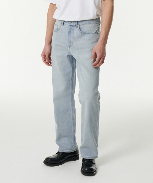 MUSINSA STANDARD（ムシンサスタンダード）の「[クールタンダード] ストレートデニムパンツ [ブリーチ]（デニムパンツ・メンズ・その他・28/29/32/30/31/33/26/27/38/36/34）」の8枚目の写真