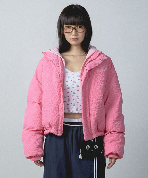 YOUHEE(ユヒ)の「SORBET PUFFER PINK(ダウンジャケット/コート・レディース・その他・FREE)」の4枚目の写真