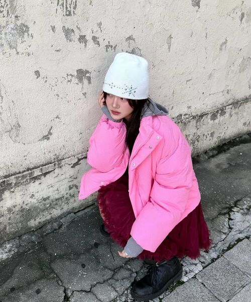 YOUHEE(ユヒ)の「SORBET PUFFER PINK(ダウンジャケット/コート・レディース・その他・FREE)」の16枚目の写真