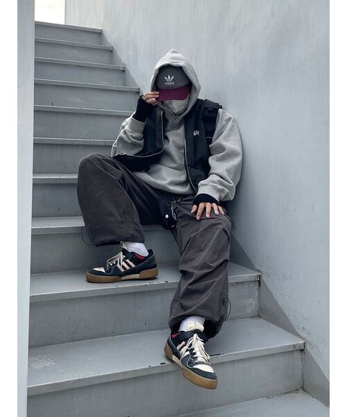 PUNCH DRUNK PARTIES（パンチドランクパーティーズ）の「Circle Logo Oversized Hoodie (GRAY)（パーカー・メンズ・その他・1/2/0/3）」の5枚目の写真